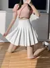 Falda Plisada 2026 para Mujer, de Cintura Alta, Adelgazante, Petite, Falda Media Plisada Estilo Traje, Falda Corta JK, Plisada Estilo Traje de Cintura Alta
