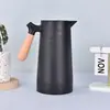 Moda Nórdica Doméstico Garrafa Térmica Alça de Madeira Portátil Revestimento de Vidro Chaleira para Água Quente Grande Capacidade Display Inteligente de Temperatura Cafeteira