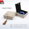 Borla de linho Wen Play Estilo Chinês Jóias Vintage Jade Jóias Embalagem Anel Pingente Pulseira Colar Caixa de Presente