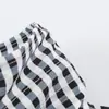 Ins estilo europeu e americano transfronteiriço 2026 nova moda elegante feminina atacado para o dia a dia gola alta solta simples jaqueta xadrez