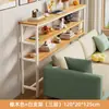 Mesa estrecha para hueco de cama, estante de almacenamiento para el pie de la cama, mesa larga extremadamente estrecha, de pie contra la pared, gabinete estrecho para hueco de cama, almacenamiento multicapa