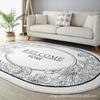 Alfombra de Cachemira de Imitación Simple Abstracta Engrosada Absorbente Felpudo para el Hogar Dormitorio Mesa de Centro Sofá Alfombra Estera Venta al por Mayor