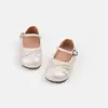 Zapatos Mary Jane simples con lazo estilo francés para niñas, nueva colección otoño 2026, versátiles, ligeros y de suela suave, zapatos de princesa