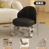 Taburete Pequeño Doméstico Giratorio con Ruedas, Taburete Bajo con Ruedas, Taburete Amigable para Niños con Ruedas, Taburete Redondo Perezoso con Respaldo