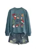 Amazon eBay Estação Independente Moda Casual Versátil Feminino Feliz Natal Árvore de Natal Moletom