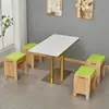 Mesas y Sillas para Comedor Comerciales Hechas de Placas de Roca, Mesas y Sillas para Restaurantes de Comida Rápida, Restaurante Temático de Fideos, Restaurante Shaxian de Comida Rápida, Juegos de Mesa y Sillas para Comedor de Madera Maciza