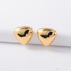 Aretes tridimensionales de gota de agua plata 925 ins metal europeo y americano estilo frío elegante combinable para ir al trabajo que hacen que la cara se vea pequeña mismo estilo de TikTok