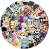 50 Pegatinas de Graffiti de Series de TV Americanas Sin Repetir para Carrocería de Coche, Computadora, Patineta, Pegatinas Impermeables de Dibujos Animados, Calcomanías de Series de TV Americanas al por Mayor