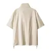 Camiseta de Verano para Hombre con Media Cremallera Casual para Exteriores Deportes Entrenamiento Camiseta Fina de Manga Corta para Parejas Camiseta de Manga Corta de Secado Rápido para Hombre