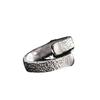 Fog Lin Moda Vintage Anillo de Grano de Martillo Marca de Moda para Hombres y Mujeres Anillo de Dedo de Alta Calidad Regalo del Año del Dragón Apertura