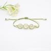 Nuevo pulsera de cuentas de vidrio con encaje de flor real, pulsera de gema del tiempo con flor seca estrellada, regalo para pareja, estudiante, mujer