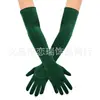 Accesorios para Mujer de los Años 1920 Spandex Satén Flocado Guantes de Charol Accesorios de Disfraz para Fiesta de Baile Transfronteriza en Stock