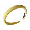 Diadema de Tela Amarilla Simple y Elegante para Mujer, Versátil para Salidas de Verano, Diadema de Corona Alta con un Toque de Lujo, Popular en Redes Sociales, Pinza para el Cabello para Lavarse la Cara