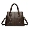 Bolsa para Mãe de Meia-Idade 2025 Nova Tendência Versátil Bolsa de Ombro Transversal Bolsa de Mão Feminina Tote de Grande Capacidade