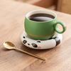Taza de Café China Nueva Panda Bambú Verde de Fábrica Taza para Latte de Alta Gama Taza para Dibujar Flores Taza de Cerámica Personal Taza de Té