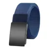 Cinturón de Hombre con Hebilla Automática de Aleación Hebilla de Superficie Fotosensible de Gama Alta Cinturón Casual de Lona Simple Cinturón para Jeans