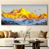 Rizhao Golden Mountain Porcelana de Cristal Pintura Decorativa Pared de Fondo de Sofá de Sala de Estar Soporte de Montaña Pintura Colgante Proyecto de Hotel B&B Venta al por Mayor Individual