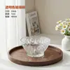 Tigela de Arroz de Vidro Embossado Francês 400ml Tigela para Café da Manhã Doméstico Ninho de Pássaro Tigela de Sobremesa de Leite da Moda Tigela Elegante para Café da Manhã
