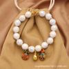 Pulsera de cerámica étnica con esmalte gris fragante de Beijing, joyería Wen play, templo escénico, hombres y mujeres, venta al por mayor