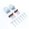 Conector de asiento de pasador recto de 4,2 filas, conector A, doble fila horizontal con cerradura y hebilla, conector de enchufe de pasador recto DL42006-A