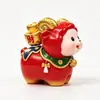 Adorno Giratorio Furu Yang Auspicioso Yang Yang Figura de Juego de Moda Adorno de Escritorio Año de la Oveja Regalo Atrae Riqueza