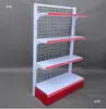 Estanterías de Supermercado, Exhibidores para Tiendas de Conveniencia, Accesorios, Columnas de Malla Laminada Gris, Travesaños, Soportes de Base, Paneles Frontales