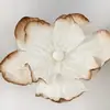 Flores de papel artesanais de outono, papoulas artificiais marrons gigantes, flores artificiais para decorações de casamento, enfeites para vitrines