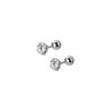 S925 Prata Única Diamante Orelha Prego Feminino Orelha Furo Parafuso Fio Design Orelha Osso Unha Macho Parafuso Parafuso Dormindo Livre Brinco Maré