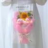 Regalo del Día del Maestro Temporada de Graduación del Maestro Girasol Tejido a Crochet Girasol Rosa Regalo Creativo Recuerdo