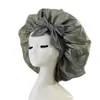 Gorro de Satén Imitación Seda con Correa Suave Ajustable, Gorro de Noche, Adecuado para Dormir, Gorro con Correa para Cabello Rizado