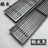 Rejilla de Ventilación de Aire Acondicionado de Aleación de Aluminio/ABS Extendida Ultraestrecha Empotrada Sin Marco Persiana de Retorno de Aire