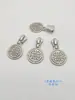 Cabeça de zíper de fábrica em estoque Não. 3 Não. 5 Não. Bolsa com zíper e puxador inferior de metal prateado brilhante com 8 pérolas