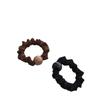Cuerda para el cabello estilo francés con diseño de leopardo y perlas, anillos de alta calidad, banda de goma para el cabello, cuerda para el cabello sin dejar rastro, accesorios para el cabello para mujeres