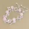 Pulsera de flor con cuentas de sensación fresca diseño de nicho sentido de diseño simple moda ins alto sentido temperamento pulsera versátil