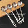Cozinha Cozinhar Espessada Aço Inoxidável Concha de Sopa Escumadeira Doméstica Pendurável Cabo Longo Aço Inoxidável Colher para Hot Pot Concha de Sopa