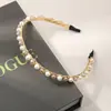 Estilo Coreano Retro Luxo Leve High-End Corrente de Pérolas de Cristal Exquisita Tiara de Cabelo para Adultos Acessório de Cabelo com Strass Prensado para Mulheres