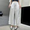 Pantalones de Encaje con Volantes para Niñas 2025 Verano Nuevo Pantalones Casuales de Lunares para Niños Grandes Pantalones Delgados de Verano para Niñas Comercio Exterior