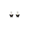 Brincos de borboleta com zircônia estilo rede social Tiktok para mulheres, moda, importados, novos, brincos com temperamento personalizado, brincos