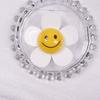 Hanfeng Composto Acrílico Artesanato Flor Sorridente Moda Corrente para Celular Acessórios Chaveiro Brincos DIY
