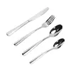 Faca, Garfo e Colher de Aço Inoxidável Série Elegante Suprimentos para Hotelaria Louça Ocidental Utensílios Domésticos Colher Estilo Coreano Colher de Sopa Faca de Churrasco Venda por Atacado