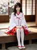 Anime Japonés Cosplay Kimono Set Personaje Kikyo Atuendo de Cosplay Atuendo de Chica Dulce Japonesa Maid