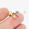 Joyería de Piercing Corporal para Mujer con Stud de Labio de Araña de Aleación de Titanio Personalizado y Circonita, Pendientes para Oreja y Studs para Lengua Populares Europeos y Americanos Venta al por Mayor