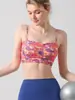 Sujetador Deportivo Estampado Vintage con Tirante para Mujer con Almohadilla en el Pecho Ropa Interior para Fitness Ropa de Yoga Chaleco Sujetador de Recoger