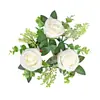 Decoración de Escritorio Transfronteriza Portavelas de Flor de Rosa Celebración de Boda Gabinete de Vino Vestíbulo Cafetería Manualidades Adornos de Mesa