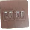 Clips Adhesivos Sin Taladro Sin Rastro Estante de Almacenamiento de Acero Inoxidable Clips de Garra Clips de Garra Transparentes Cepillados Sin Rastro Fuertes En Stock