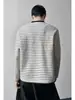 2026 HT26544 Longitud Extendida Talla Grande Cuello Redondo Rayas Mangas Largas Camiseta M-5X HT26891-Especial P16