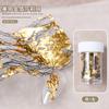 Arte de Uñas Popular por Internet Transfronterizo Papel de Foil Dorado Sally Malla Dorada y Plateada Malla Malla Espina Dorada Joyería Japonesa para Uñas de Fototerapia