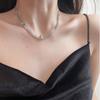 Collar de cadena con colgante de circonita cúbica, personalizado, moderno y elegante, con estilo para mujer, combina con todo, de alta gama.