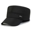 Chapéu de sol masculino quatro estações meia-idade e idosos chapéu de sol casual masculino chapéu de aba reta fino masculino novo universal