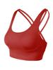 Ropa interior deportiva Scrub Naked para mujer, fitness, tirantes finos para los hombros, sexy, hermosa espalda, chaleco, sujetador de yoga, sujetador estéreo a prueba de golpes